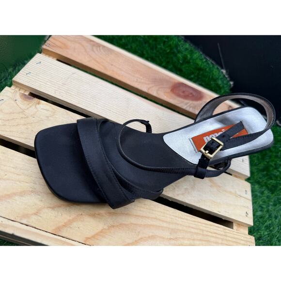 Unlisted - Open Toe Heels- Black- Size 6.5W - Picture 4 of 10